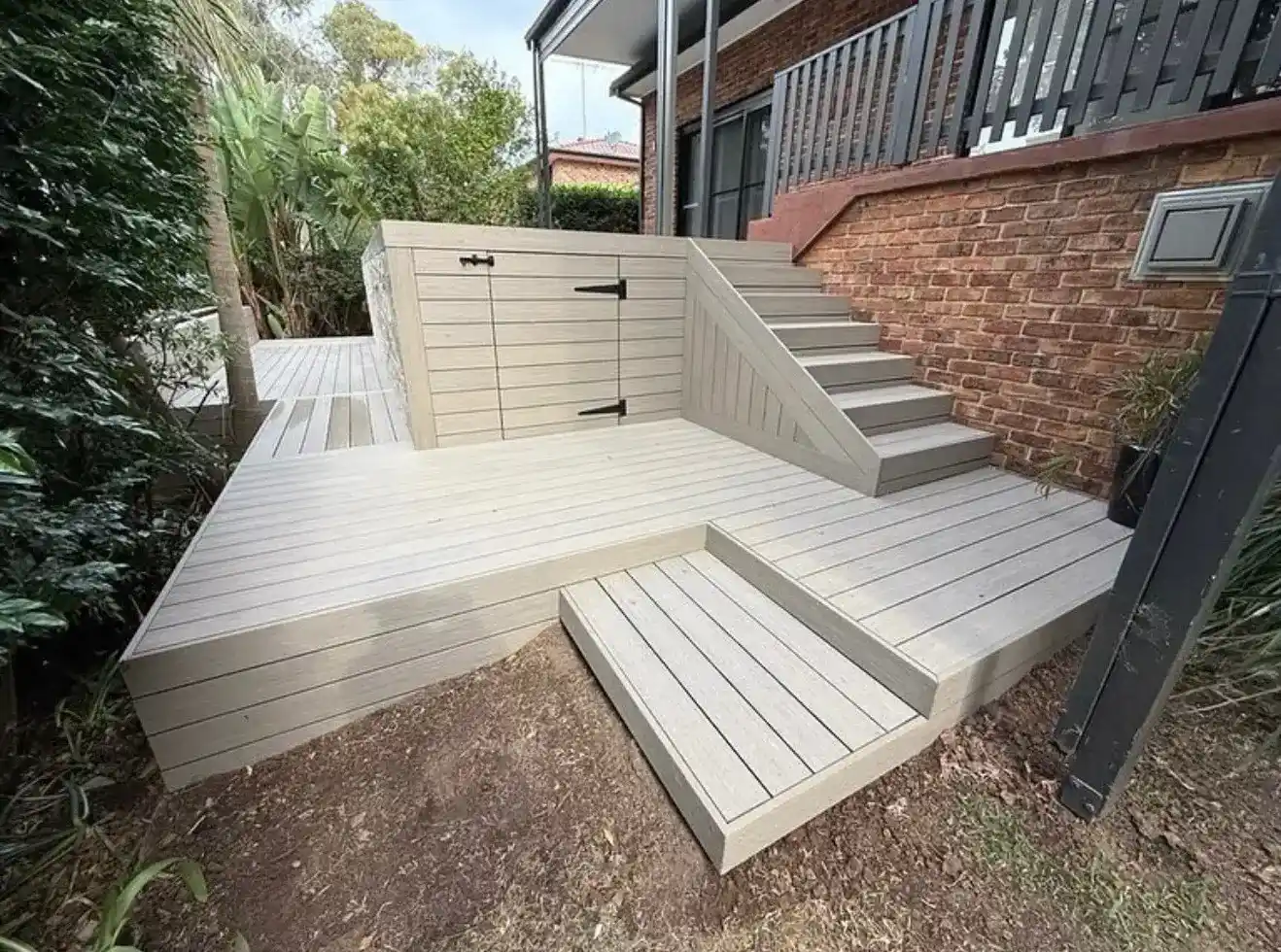 Custom timber decking and pergola construction in Sydney outdoor living area