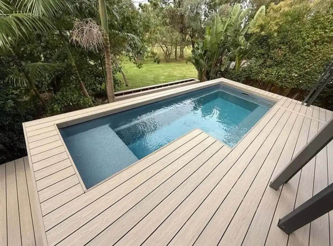 Pool with Custom Deck built high end Western Sydney